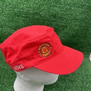Manchester‎ United Football Soccer Womens Hat Red Size L/XL Adjustable NWT
